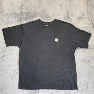 Carhartt Loose Pocket T Shirt Size XL Black
